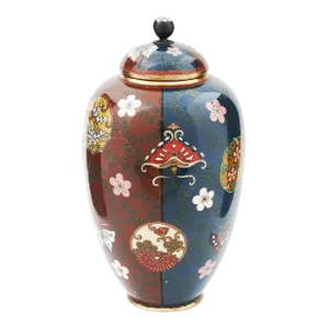 Late 19th Century Antique Japanese Meiji Era Cloisonne Enamel Vase
