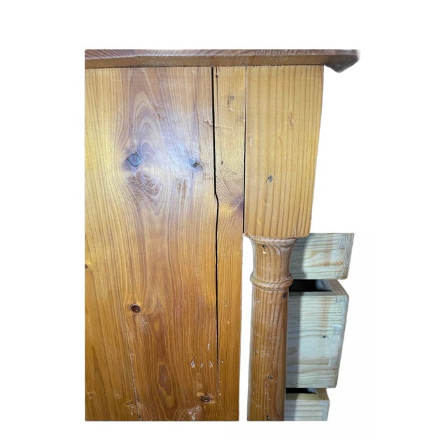 Tall Pine Chest of Drawer For Sale - Image 4 of 6