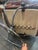 1960s to 70s EKornes brown leather chair and ottoman - all original. Wonderful period chrome base. Trademarked-see photos