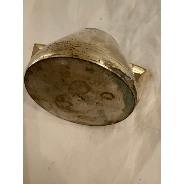 Mid 20th Century Art Deco Silver-Tone Metal Tea Set – Teapot, Sugar Pot & Milk Pot, 3-Piece For Sale - Image 9 of 10