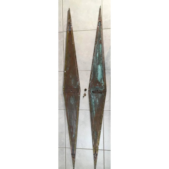Artistic Brass Wall Hanging Sconces - a Pair For Sale In Miami - Image 6 of 13