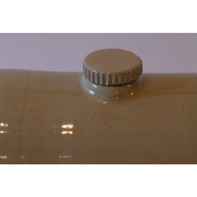 English Antique Hackwood & Co 1844-1850 Bed Foot Warmer England Stoneware-Glazed Stoneware For Sale - Image 3 of 8