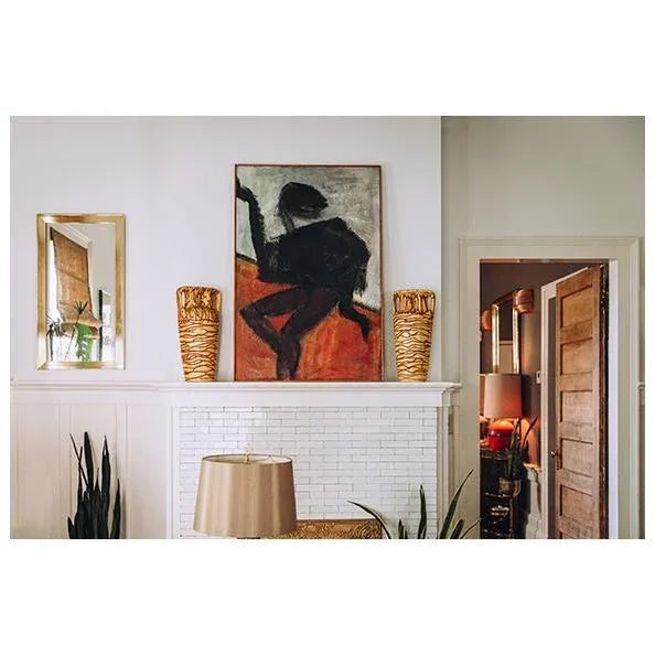 Abstract 1960s “Social Realist" Ceramic Urns - A Pair For Sale - Image 3 of 11