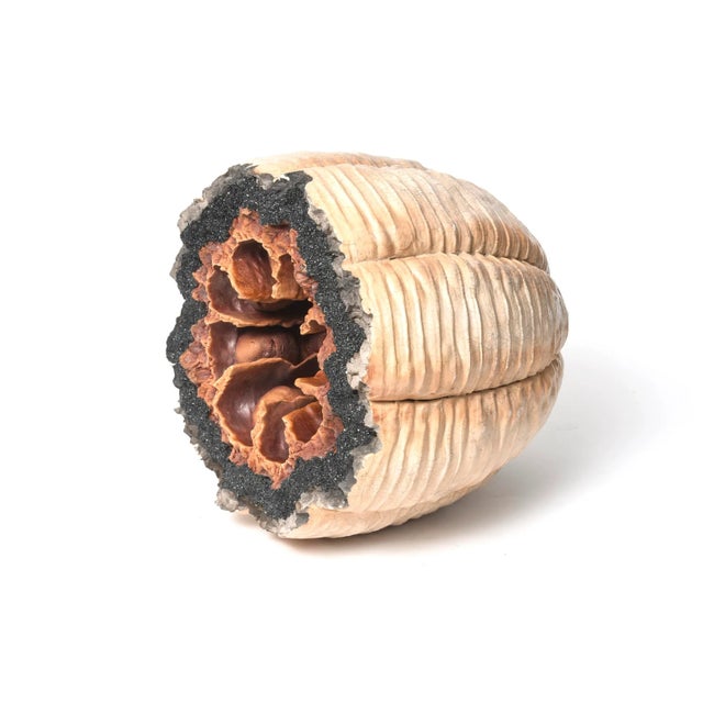 Late 20th Century Space Age Pod Geode Ceramic Sculpture by Michael Mick For Sale In Miami - Image 6 of 11