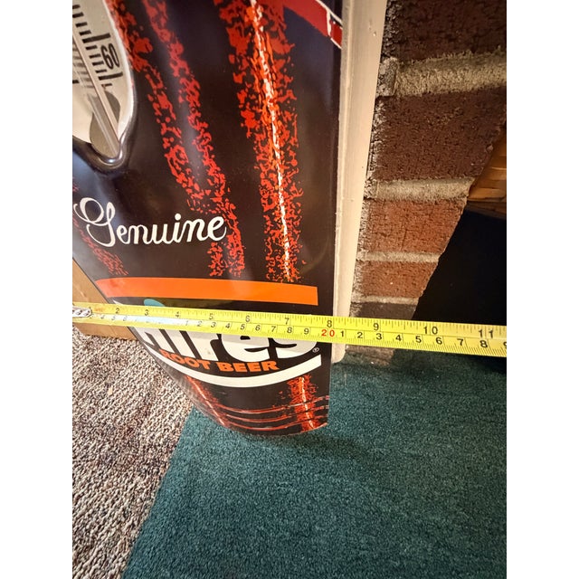 1960s Hires Root Beer Bottle Die-Cut Advertising Thermometer – Nos For Sale - Image 12 of 13