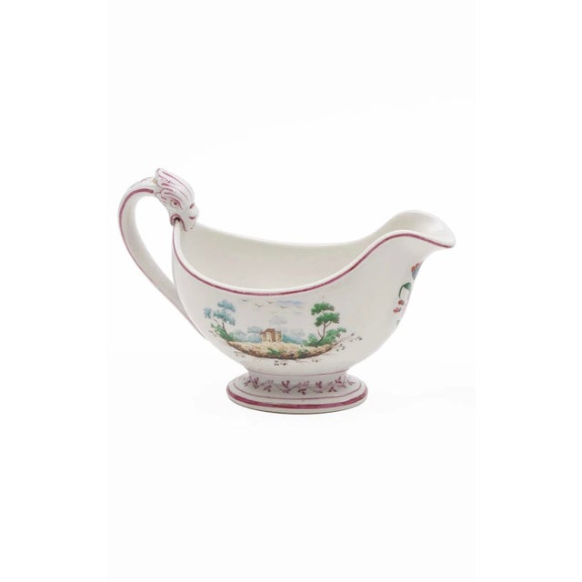Antique Early 19th Century Italian Doccia Porcelain Sauce or Gravy Boat, Circa 1815 For Sale - Image 15 of 17