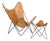 1980s After Jorge Ferrari-Hardoy, Butterfly Chair and Ottoman For Sale