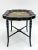 19th Century Polychrome Black Lacquer Tole Tray Table For Sale - Image 9 of 12