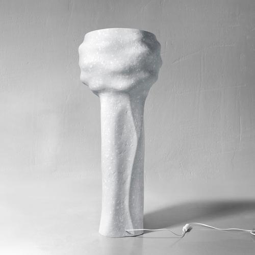 Gray Contemporary Concrete Accent Floor Lamp by Donatas For Sale - Image 8 of 13