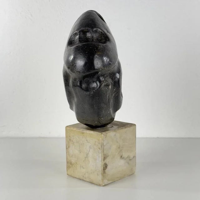 1970s Pietro Cenedella, Abstract Head Sculpture, 1960s-1970s, Marble For Sale - Image 5 of 17