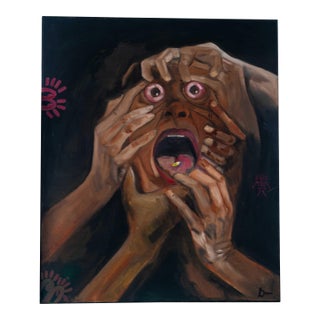 Pull Me Out, Oil on Canvas, Seromo Okoro, 2024 For Sale