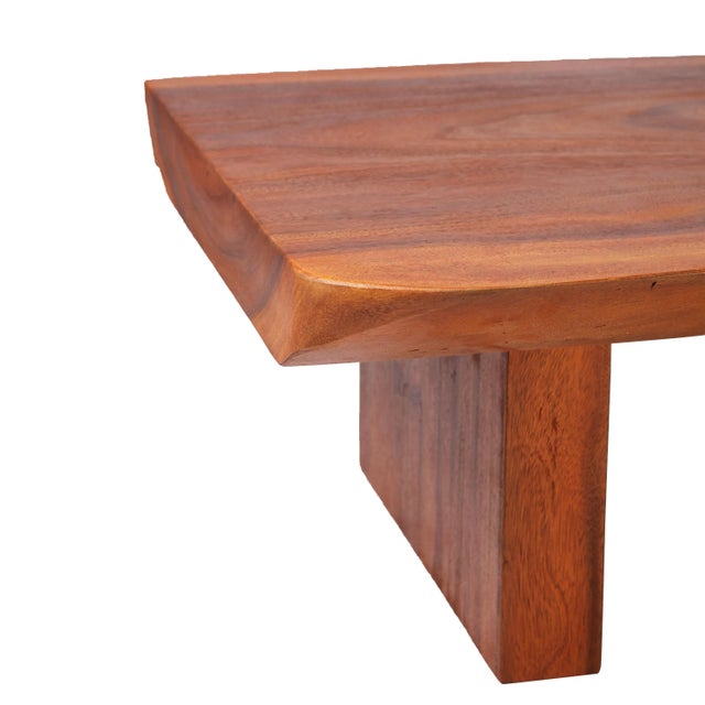 2020s Organic Modern Natural Split End Living Edge Coffee Table For Sale - Image 5 of 6