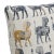 Boho Chic 20" Decorative Pillow in Ochre Lion Block For Sale - Image 3 of 6