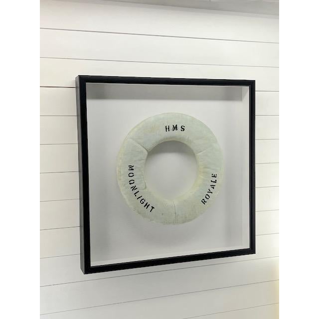 1980s Vintage White Life Ring For Sale - Image 5 of 5
