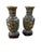Asian Early 20th Century Exceptional Pair of Chinese Cloisonné Vases With Carved Stands For Sale - Image 3 of 9