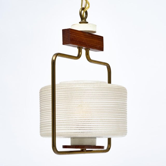 1970s Period Mid-Century Modern, Danish Petite Chandelier For Sale - Image 5 of 9