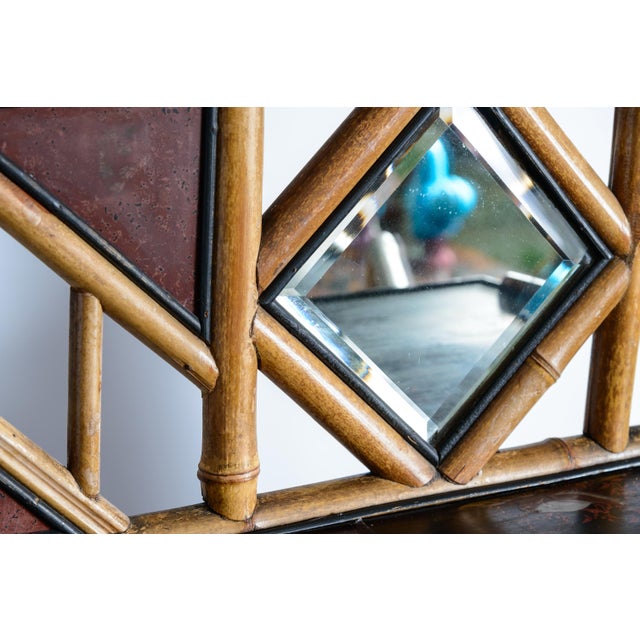 Camel Bamboo & Glass Cabinet, Aesthetic Mouvement 1880-1900 For Sale - Image 8 of 15
