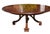 Therien Workshops for Dessin Fournir Round Volute Walnut Extension Dining Table. It is an unusual example with exterior...