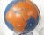 Blue Large Rare Color Metal Military Machine Age Globe by a.j. Nystrom For Sale - Image 8 of 12