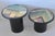 1980s Milano Memphis Style Circular Black Lacquered Painted Mushroom Nesting Side Tables - A Pair For Sale - Image 17 of 17