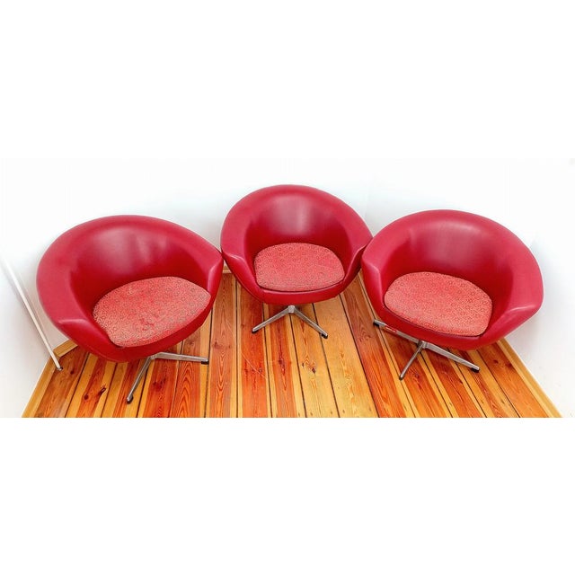 Swivel Chairs by Up Zavody Rousinov for Up Závody, Czechoslovakia, 1960s, Set of 3 For Sale - Image 11 of 18
