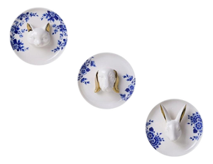 Delfts Blue 3D Animal Figures Wall Plates from Heinen Delfts Blauw, 2026, Set of 3
