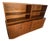 Modern Walnut Cabinets Stackable Bases With Doors Tops With Shelves For Sale