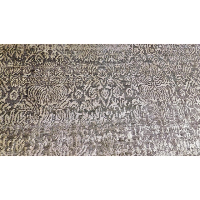 2000 - 2009 Handmade Bamboo Silk Rug. 8'1"x 10' For Sale - Image 5 of 18