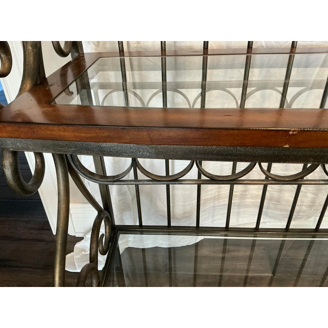 Old World Metal Bakers/Wine Rack For Sale - Image 17 of 17
