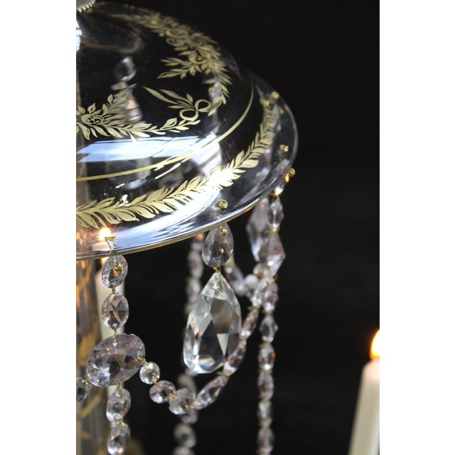 Neoclassical Chandelier in Bronze and Crystal For Sale - Image 11 of 18