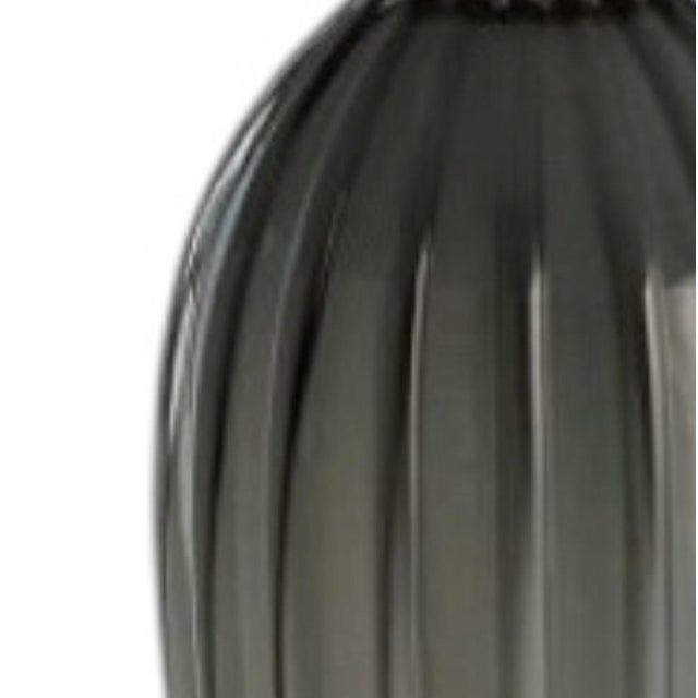 Contemporary Global Views Teardrop Grey Glass Table Lamps - A Pair For Sale - Image 3 of 3