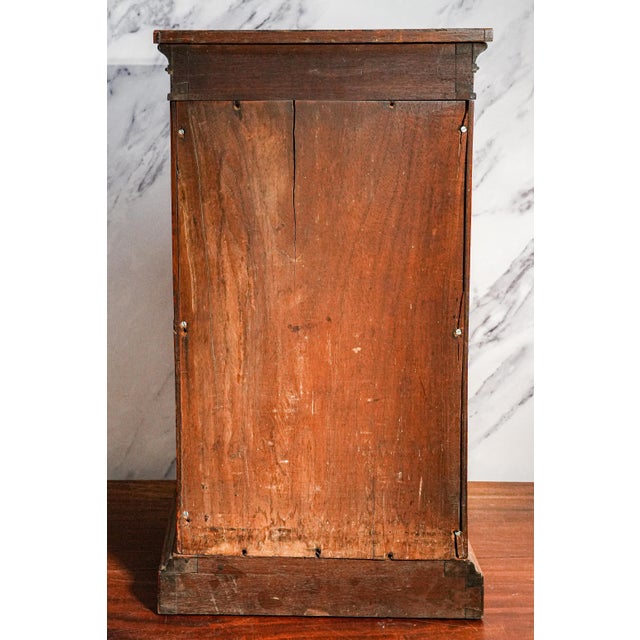 Amazing Antique Wellington Cabinet 19th Century English Wooden 10 Drawer Chest Collector Storage English Home Decor For Sale - Image 14 of 17