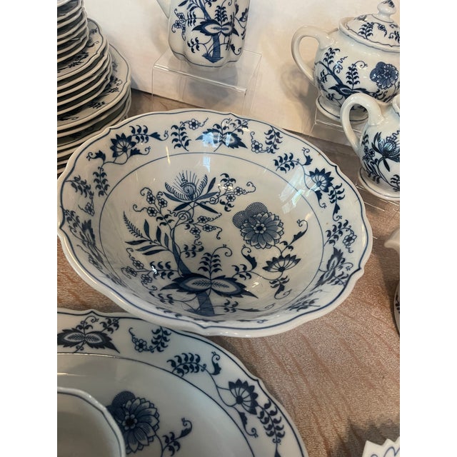 Vintage Blue Danube Onion Dinnerware Set- 53 Pieces For Sale - Image 11 of 12