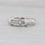 0.25ctw Diamond Wedding Ring 14k White Gold Floral Stackable Anniversary Band, Size 6.5 For Sale - Image 4 of 8