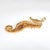 Mid-Century Modern 1960s Large Vintage Seahorse Pendant 18k Yellow Gold Diamond Eye Fine Ocean Jewelry For Sale - Image 3 of 3