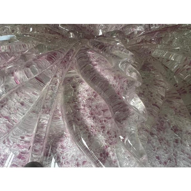 Pink Blossom Ceiling Light in Murano Glass, 1980s For Sale - Image 10 of 11