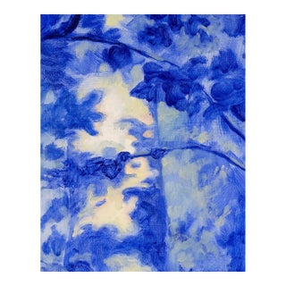 Sophia Baraschi-Ehrlich "Blue Like a Tree" Painting, Oil on Canvas, 2024 48x36" For Sale