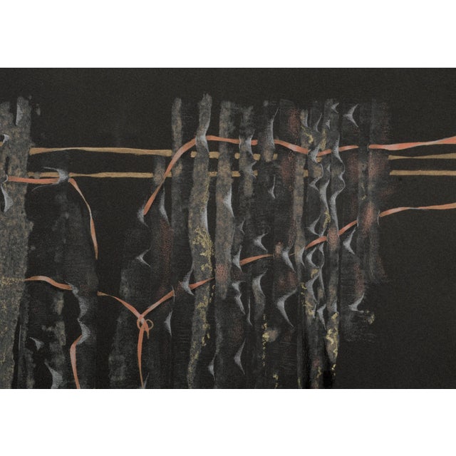 White and Gold Lace Kimono - Hand Augmented Collotype by Patricia A. Pearce For Sale - Image 4 of 7