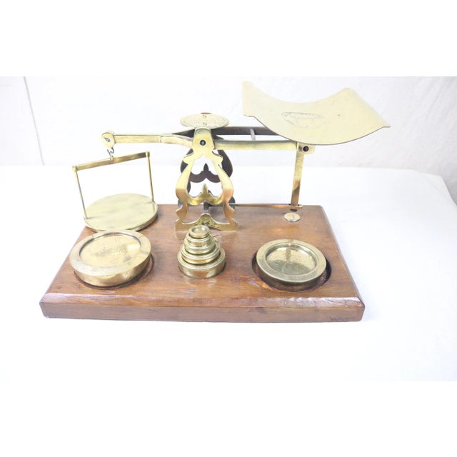 English Late 19th Century English Brass Postal Scale For Sale - Image 3 of 10