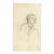 1907 Japanese Drawing of a Man by Shirosu For Sale