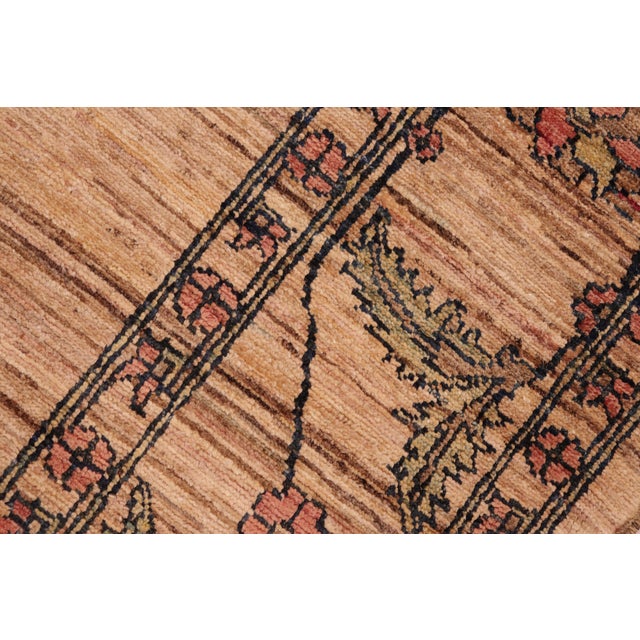 Textile Shabby Chic Gabbeh Beige/Rust Wool Rug - 6'3'' X 7'9'' For Sale - Image 7 of 10