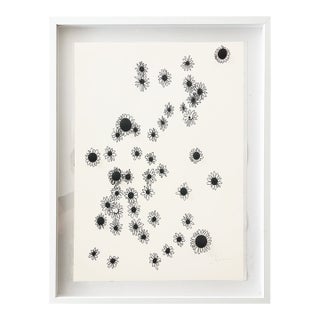 Minimalist Black & White Botanical Abstract, Framed by Jake Poser For Sale
