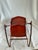Rare Vintage John Gordon Rideout Red Clamshell Metal Child's Chair For Sale - Image 6 of 11