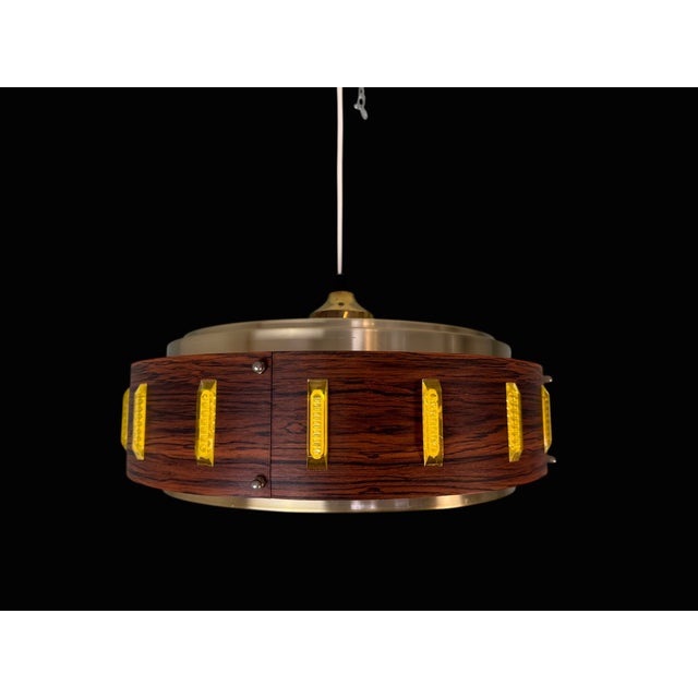 Mid-Century Danish Pendant Light with Rosewood Finish, 1960s For Sale - Image 9 of 9