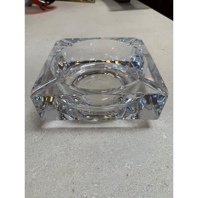 Large Crystal Ashtray, Italy, 1970s For Sale - Image 4 of 7