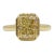 Gia 3 Carat Yellow Radiant Diamond Solitaire Ring in 18k Yellow Gold, Size 6.5 For Sale