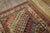 1890s Multicolor Stripe Diagonal Antique Persian Kurdish Runner Rug 3'4" X 14'6" Handknotted Wool Carpet For Sale - Image 4 of 7