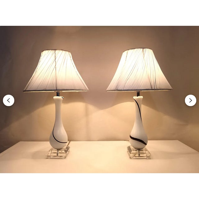 Vintage Art Deco Table Lamps, 1980s, Set of 2 For Sale - Image 9 of 10