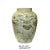 This is a handpainted Chinese off white base porcelain vase. The surface has the theme of oriental flowers and fish...