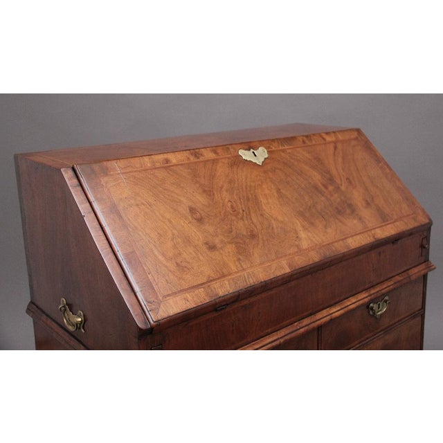 Antique Walnut Bureau, 1750s For Sale - Image 10 of 14